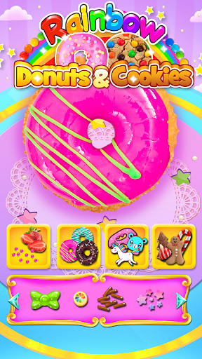 Candy Rainbow Cookies & Donuts - عکس بازی موبایلی اندروید
