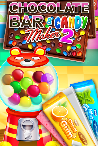 Chocolate Candy Bars Maker & Chewing Gum Games - Image screenshot of android app
