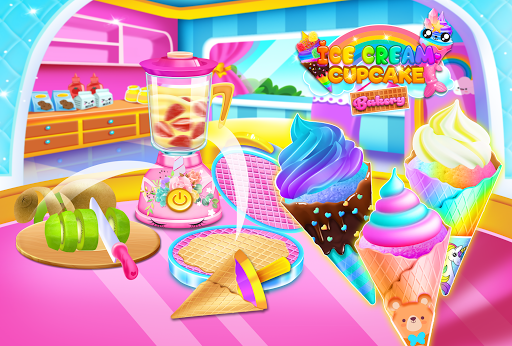 Mermaid Glitter Cupcake Chef - Gameplay image of android game