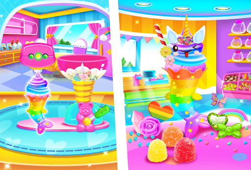 Mermaid Glitter Cupcake Chef - Gameplay image of android game