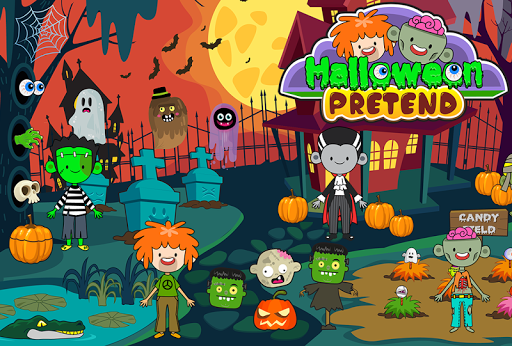 My Pretend Halloween Town - Gameplay image of android game