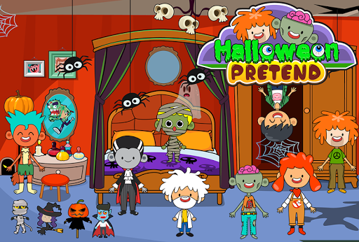 My Pretend Halloween Town - Gameplay image of android game
