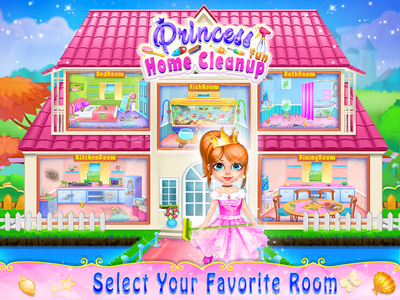 Princess Fun Home Cleanup - Gameplay image of android game
