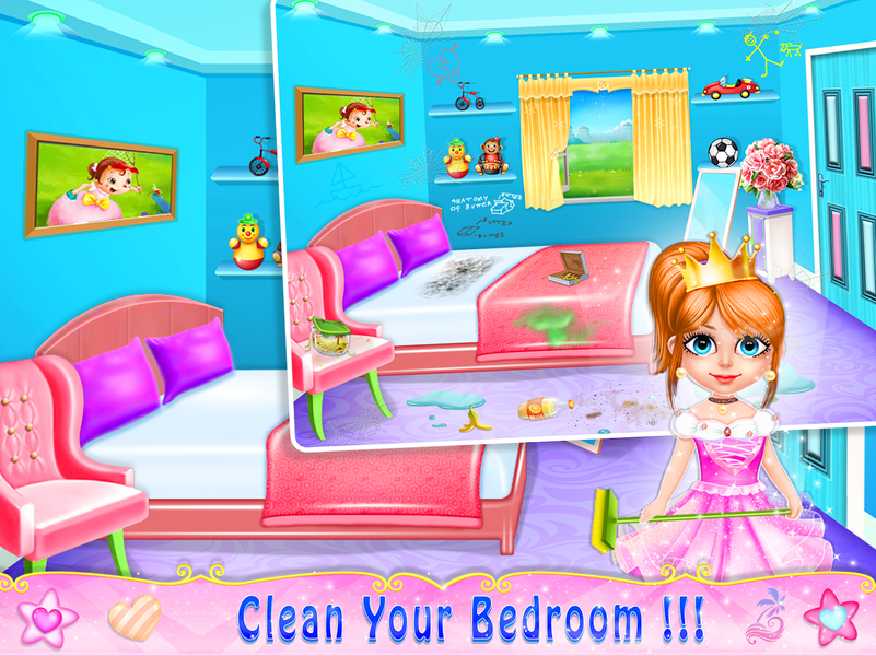 Princess Fun Home Cleanup - Gameplay image of android game