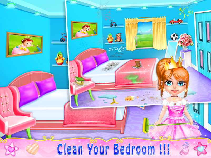 Princess Fun Home Cleanup - عکس بازی موبایلی اندروید