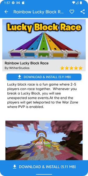 Lucky Block Mods - عکس برنامه موبایلی اندروید