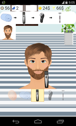 beard salon game - Gameplay image of android game