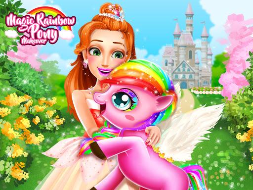 Rainbow Pony Makeover - Gameplay image of android game