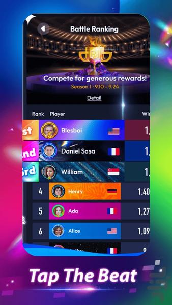 Piano4 Beat Tiles - Gameplay image of android game