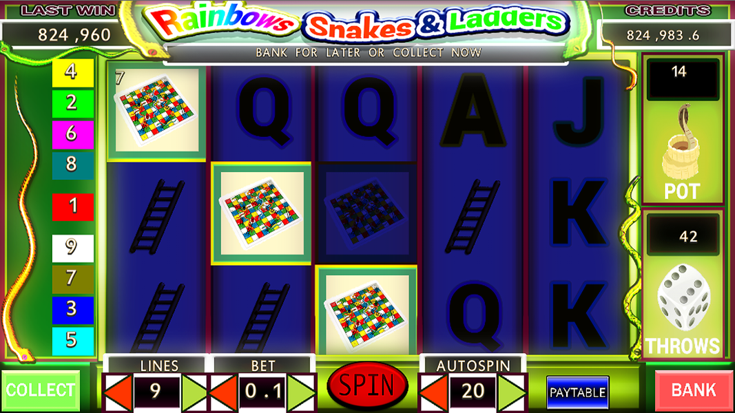 Snakes and Ladders: Slot - Gameplay image of android game
