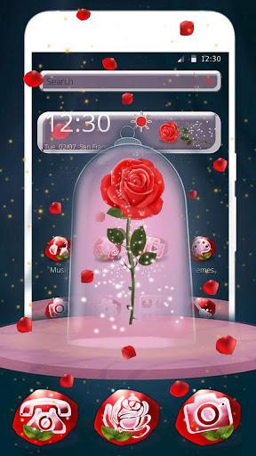 Beautiful Sparkle Rose Theme - عکس برنامه موبایلی اندروید