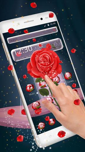 Beautiful Sparkle Rose Theme - Image screenshot of android app