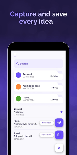 Beautiful Notes Organizer - عکس برنامه موبایلی اندروید