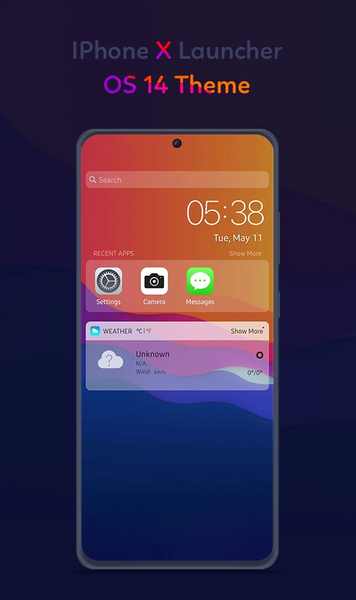 iphone ۱۴ launcher - عکس برنامه موبایلی اندروید