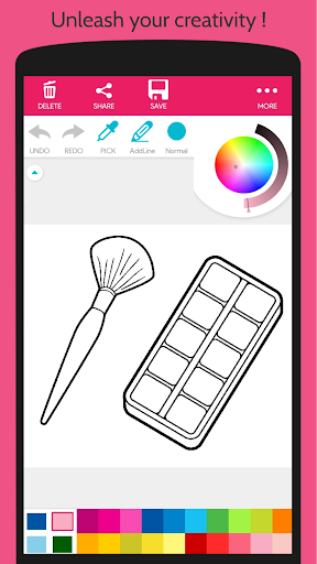 Beauty Coloring Book for Girls - Image screenshot of android app