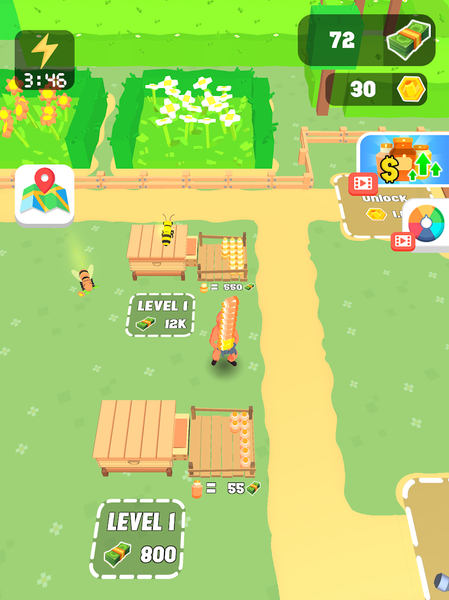 Bee Farm Tycoon - Gameplay image of android game