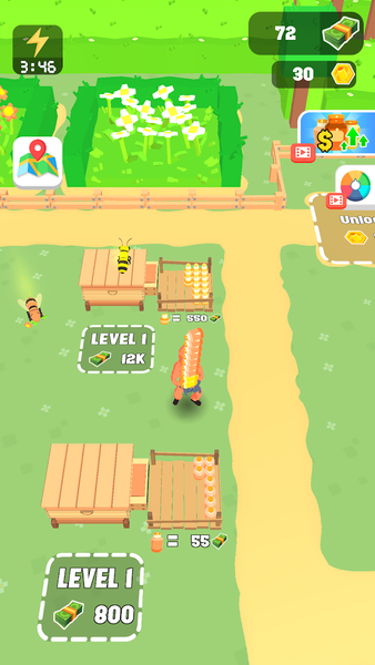 Bee Farm Tycoon - Gameplay image of android game