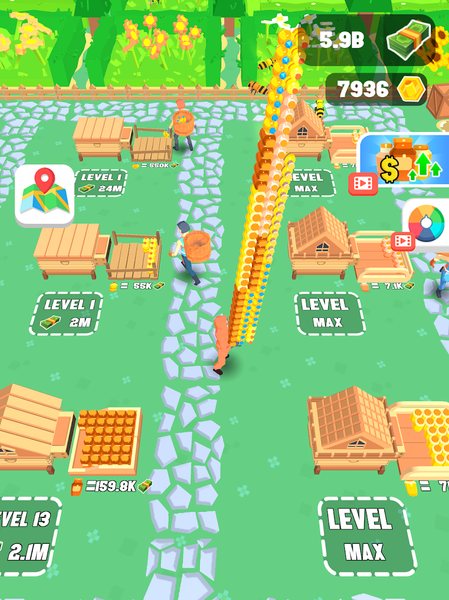 Bee Farm Tycoon - Gameplay image of android game