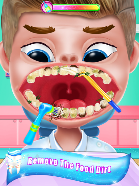 Happy Teeth Care Fun game - Gameplay image of android game