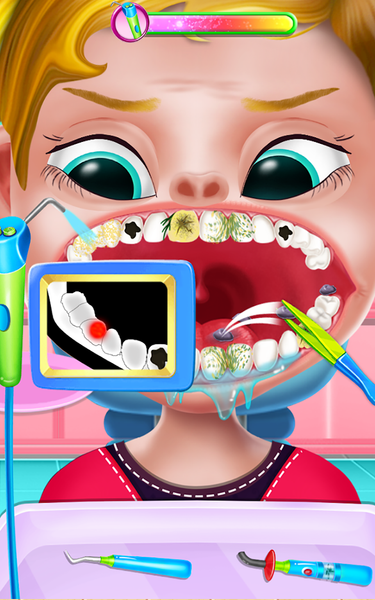 happy teeth care game - Gameplay image of android game