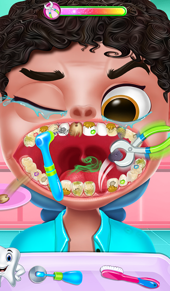 happy teeth care game - Gameplay image of android game