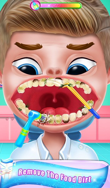 happy teeth care game - Gameplay image of android game