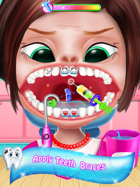 happy teeth care game - Gameplay image of android game