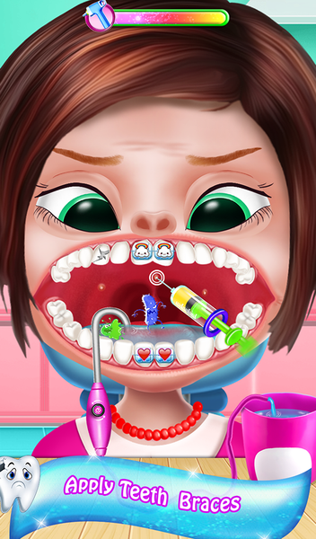happy teeth care game - Gameplay image of android game