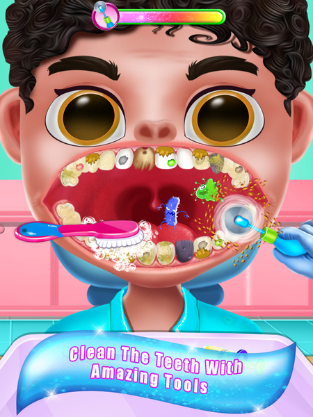 happy teeth care game - Gameplay image of android game