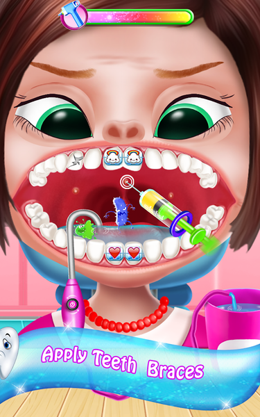 happy teeth care game - Gameplay image of android game