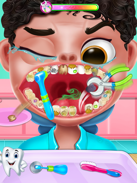 happy teeth care game - Gameplay image of android game