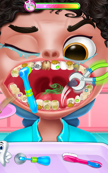 happy teeth care game - Gameplay image of android game