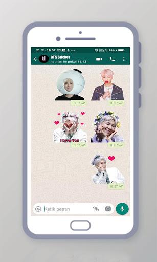 BTS WAStickerApps - BTS Sticker for Whatsapp - Image screenshot of android app