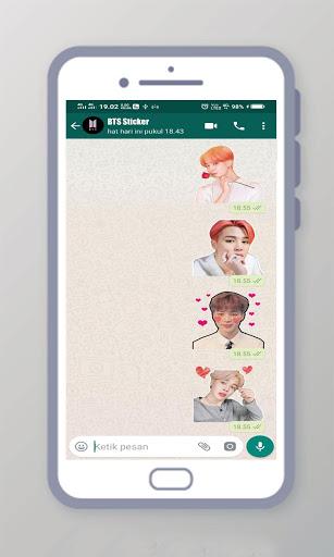 BTS WAStickerApps - BTS Sticker for Whatsapp - Image screenshot of android app