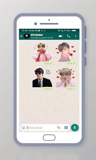 BTS WAStickerApps - BTS Sticker for Whatsapp - Image screenshot of android app