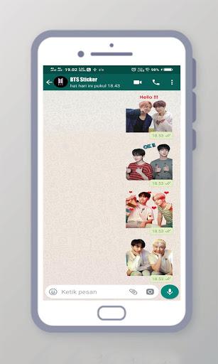 BTS WAStickerApps - BTS Sticker for Whatsapp - Image screenshot of android app