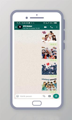BTS WAStickerApps - BTS Sticker for Whatsapp - Image screenshot of android app