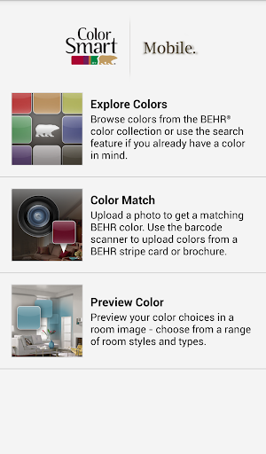ColorSmart by BEHR® Mobile - عکس برنامه موبایلی اندروید