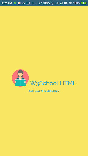 W3School HTML - Image screenshot of android app