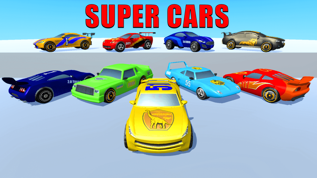 Super Kids Car Racing - Gameplay image of android game
