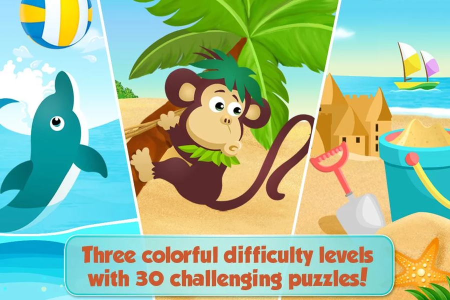Beach Puzzle - Lolabundle - عکس بازی موبایلی اندروید