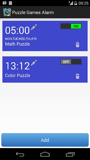 Puzzle Games Alarm - عکس برنامه موبایلی اندروید