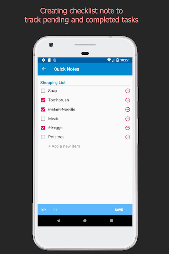 Quick Note - عکس برنامه موبایلی اندروید