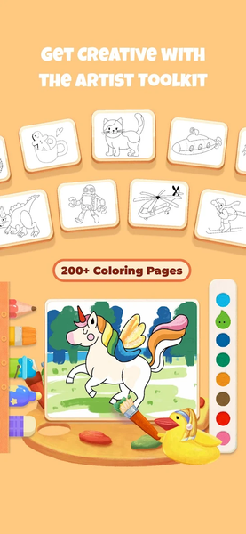 bekids Princess Coloring Book - Gameplay image of android game