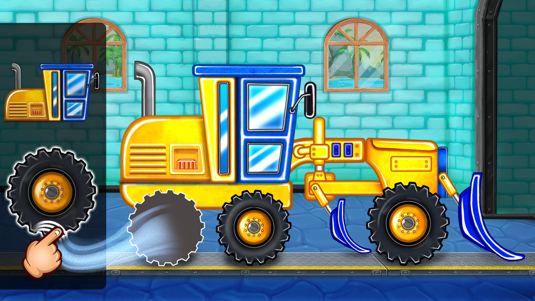 Kids Truck: Build Station Game - عکس بازی موبایلی اندروید