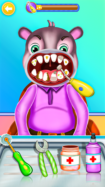 Zoo Animal Doctor Dentist Game - Gameplay image of android game