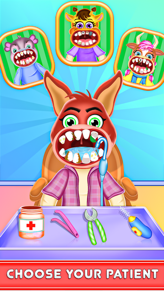 Zoo Animal Doctor Dentist Game - Gameplay image of android game