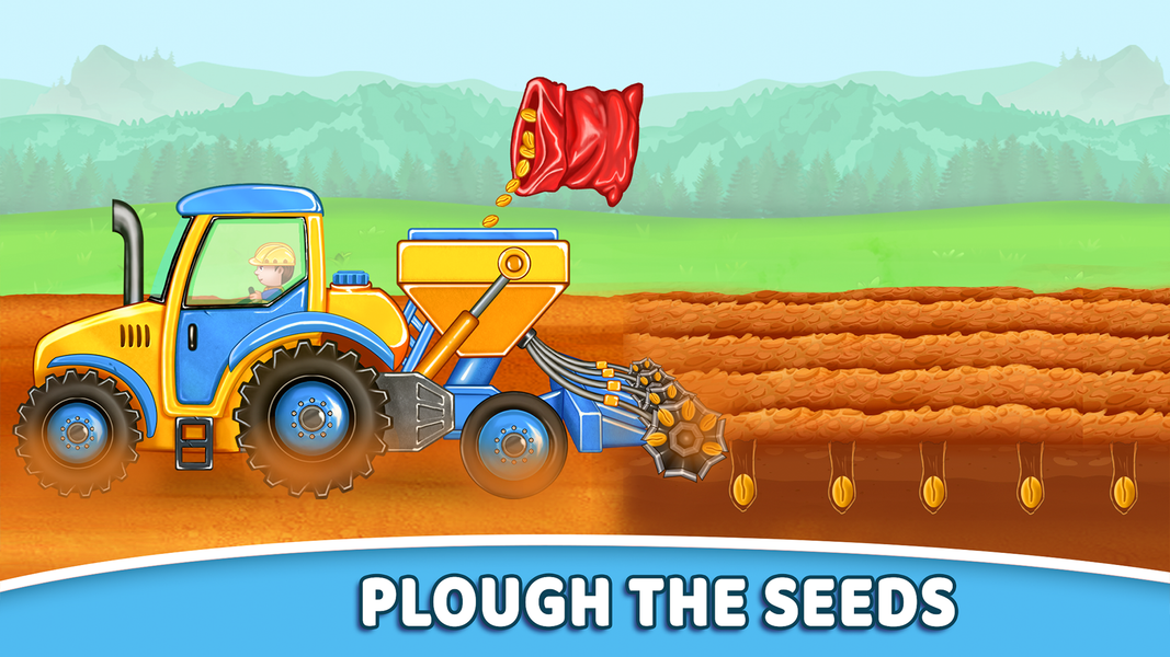 Tractor Farming Game: for kids - Gameplay image of android game