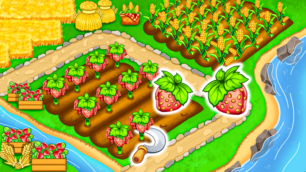 Tractor Farming Game: for kids - عکس بازی موبایلی اندروید