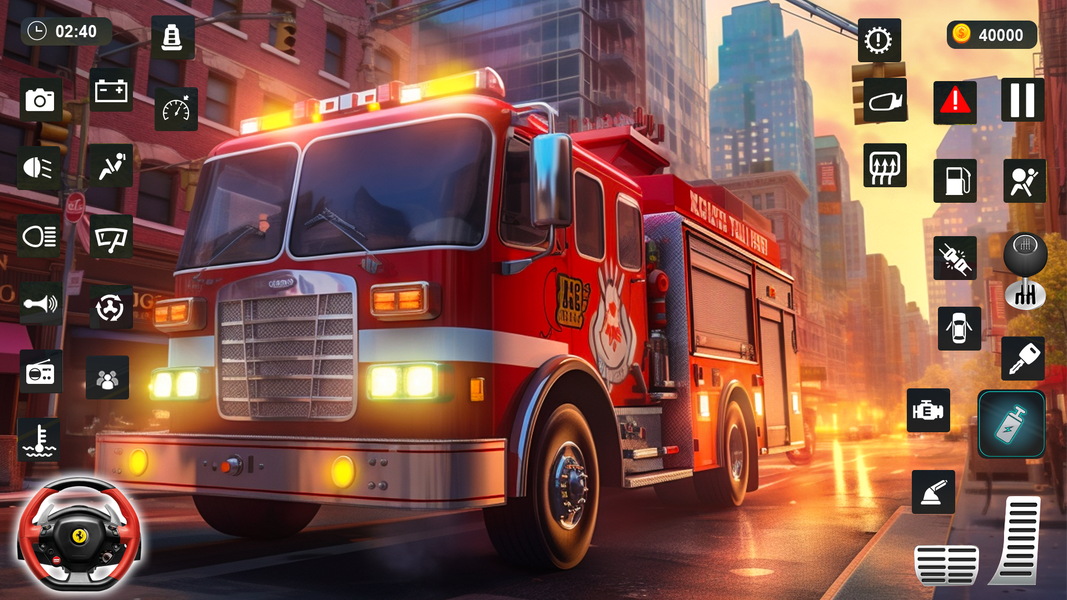 Fire Truck Games: Firefighter - عکس بازی موبایلی اندروید